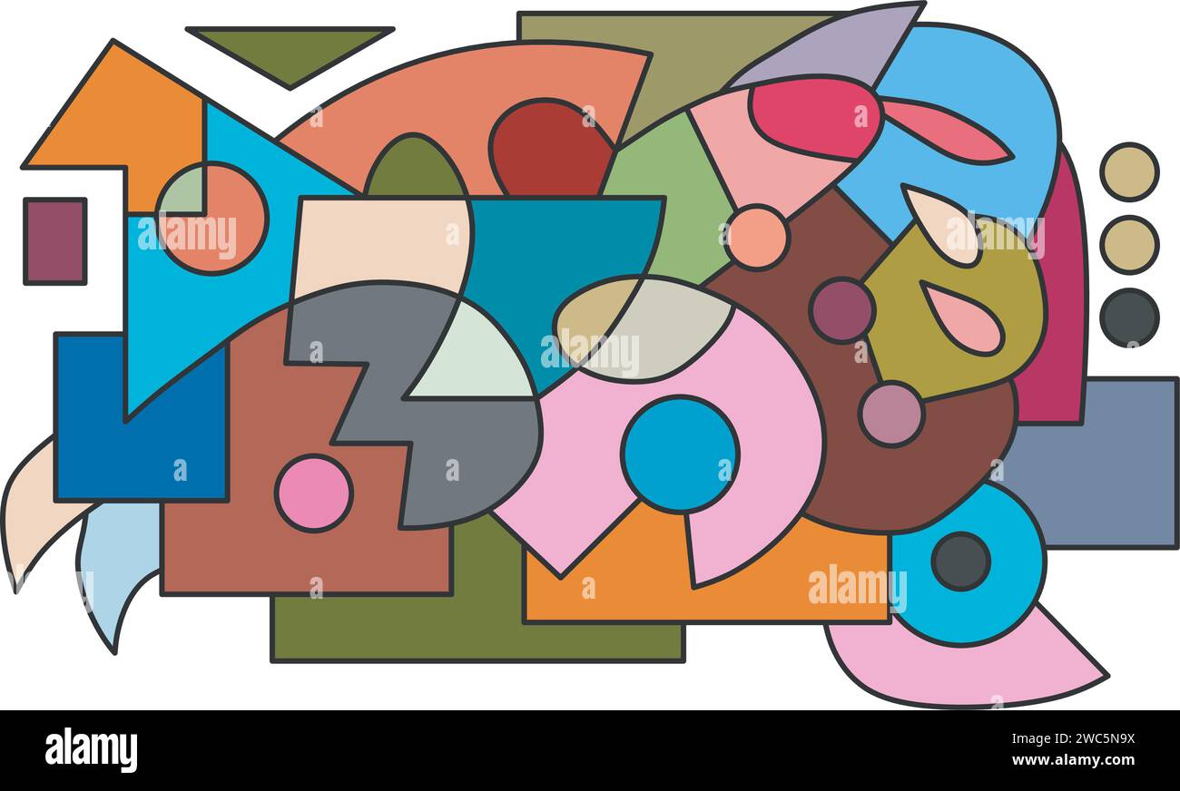 colorful abstract art Stock Vector Image & Art - Alamy