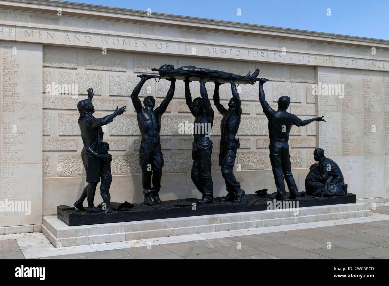 Armed Forces Memorial, National Memorial Arboretum , Alrewas, Staffordshire, England,UK Stock Photo