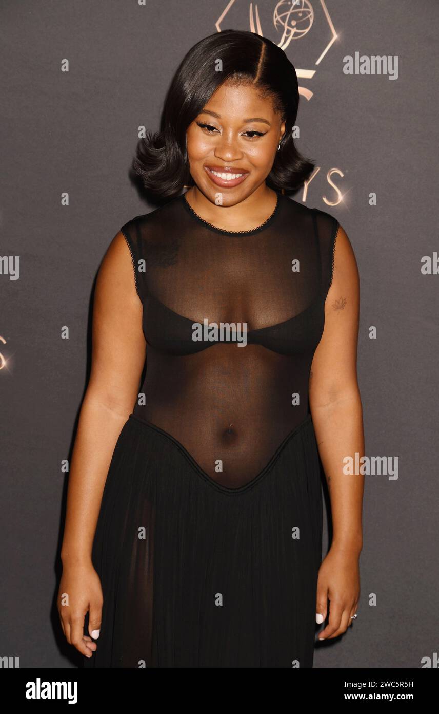 LOS ANGELES, CALIFORNIA - JANUARY 13: Dominique Fishback attends the