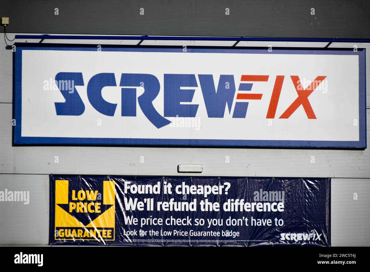 Screw fix shop Stock Photo