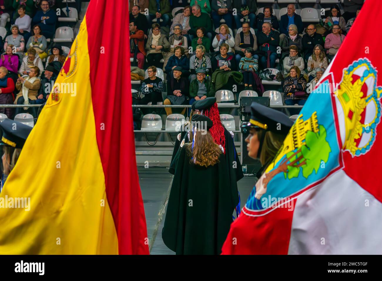 The flags and standard bearers The rondallas are a group of people who