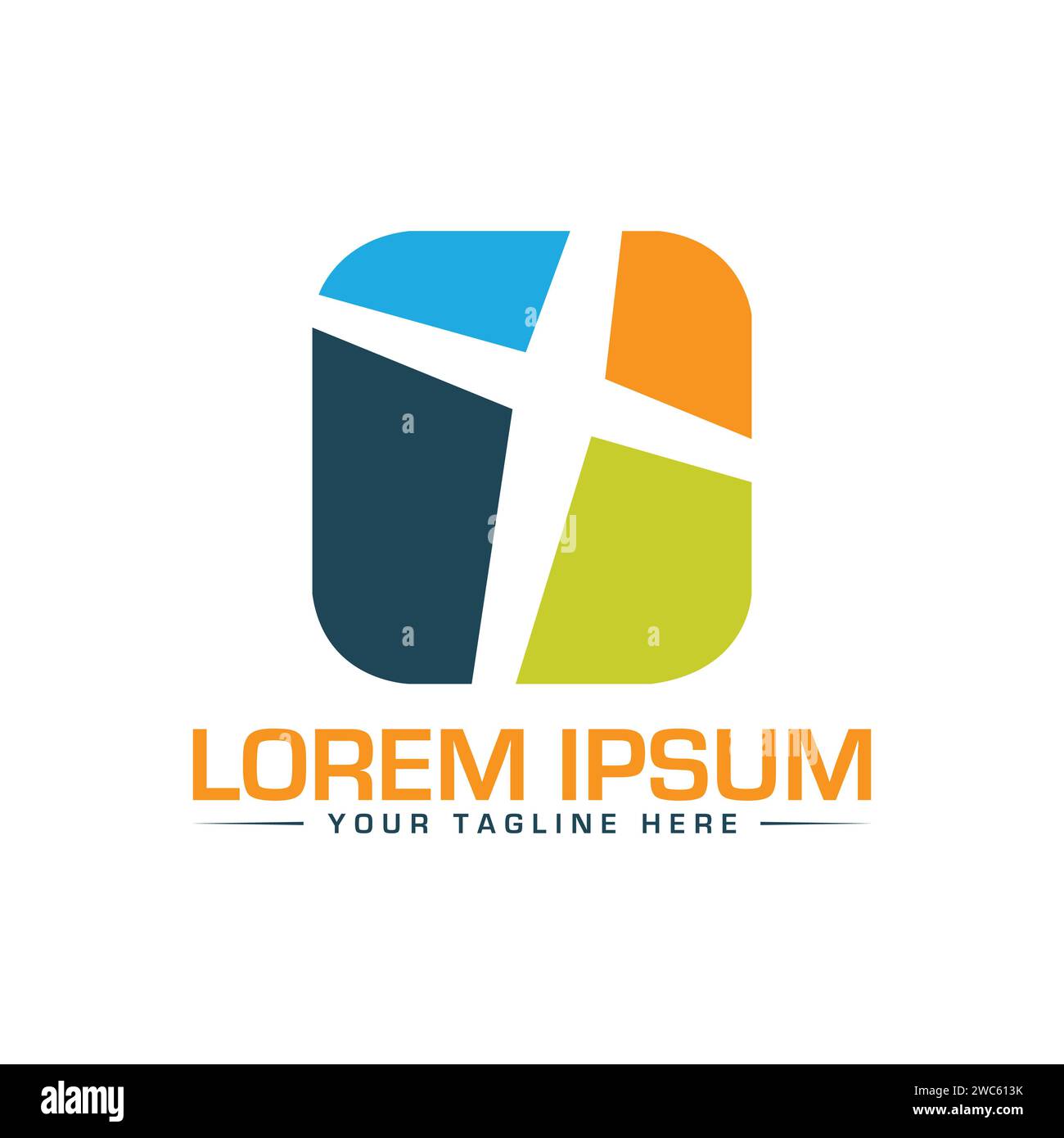 Circle Logo Design. Unique and Modern Logo Design. Stock Vector