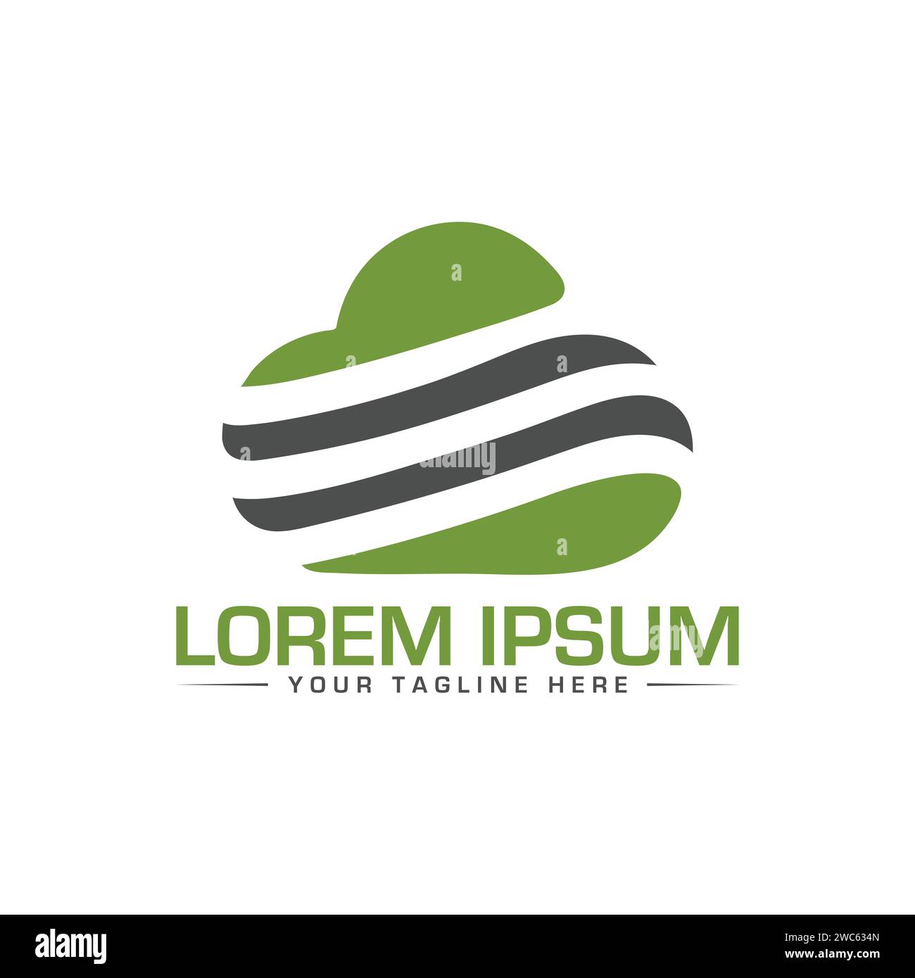 Cloud Logo Design. Unique and Creative Cloud Logo Design. Cloud Tech Logo Design. Stock Vector
