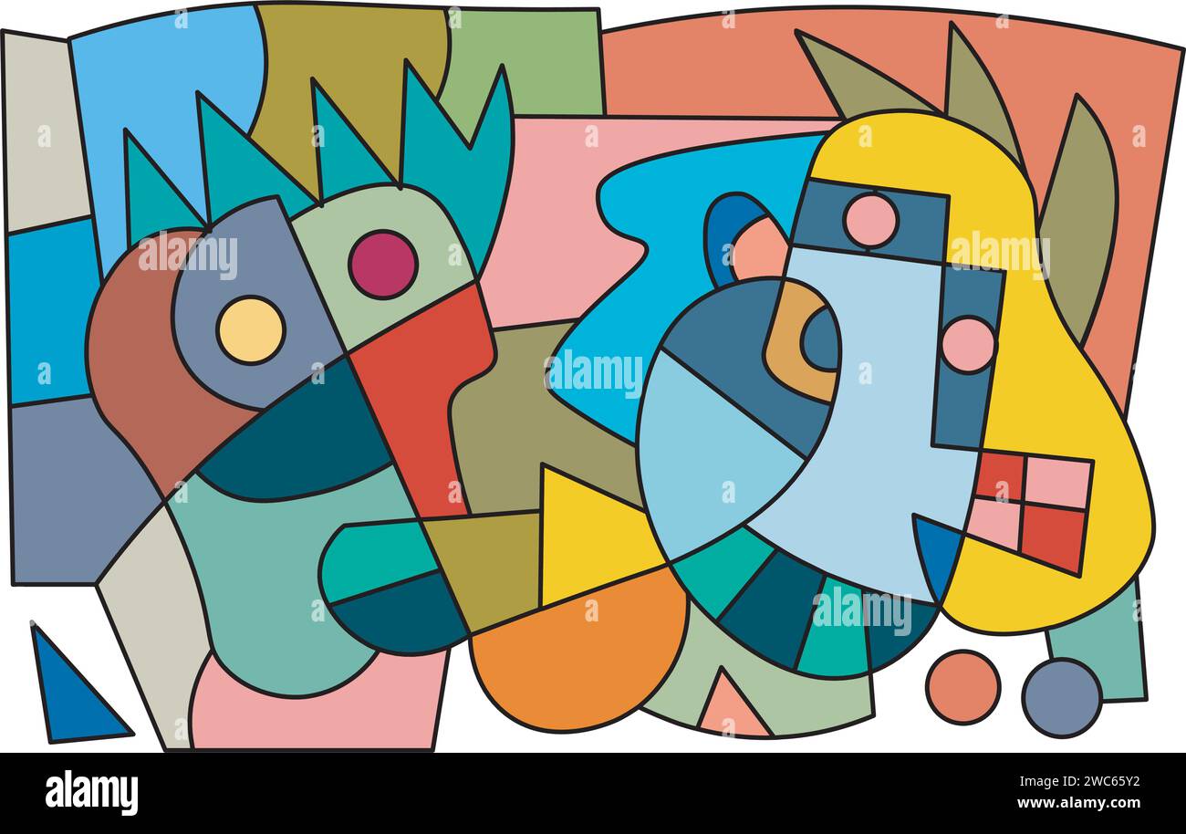 colorful abstract art Stock Vector Image & Art - Alamy