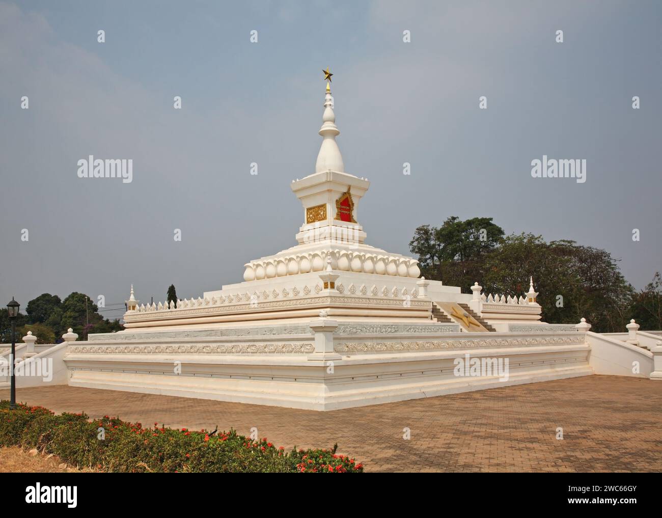 War Deads Monument (Unknown Soldiers Monument) in Vientiane. Laos Stock Photo