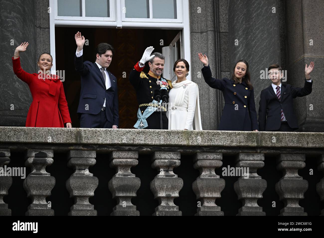 COPENHAGEN, DENMARK 20240114Denmark's King Frederik X and Queen Mary