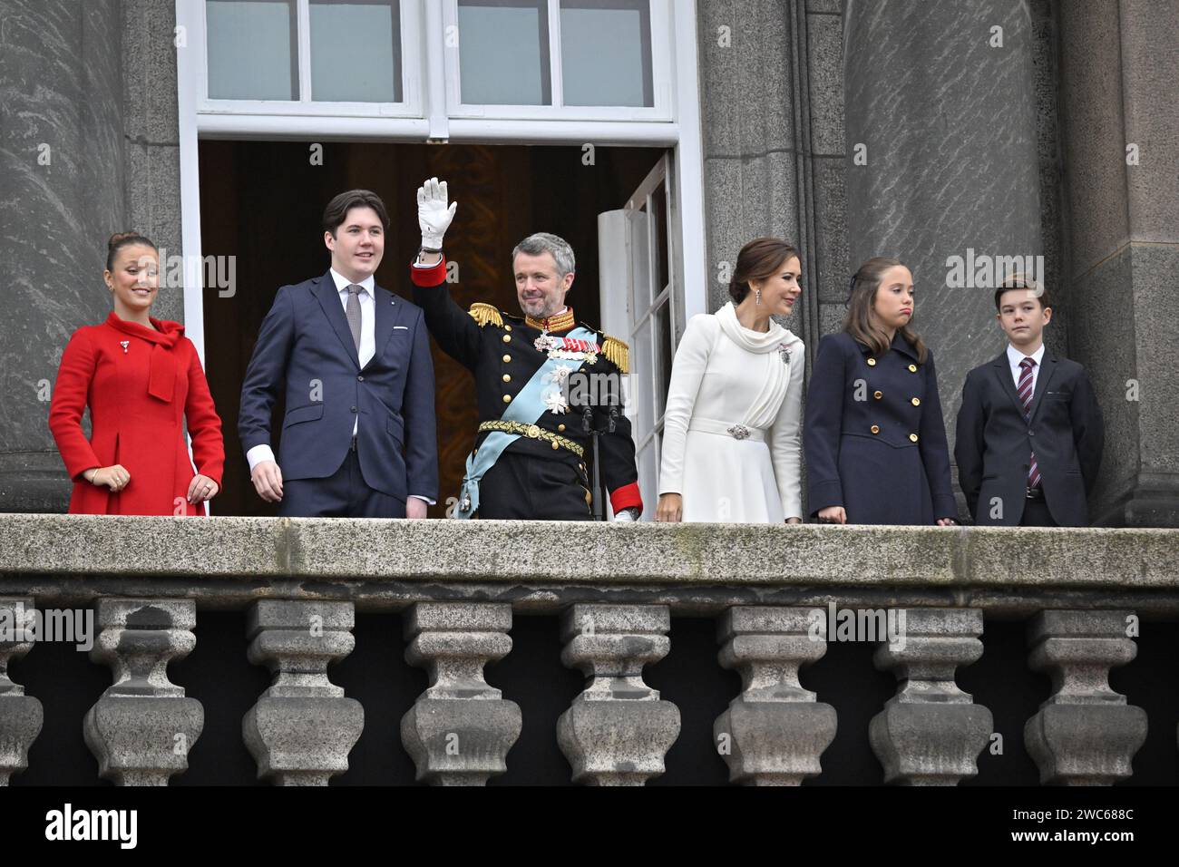 COPENHAGEN, DENMARK 20240114Denmark's King Frederik X and Queen Mary