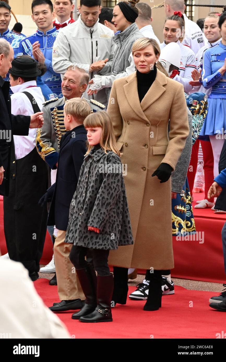 MONACO, JANUARY 13 Albert II, Prince of Monaco, Prince Jacques of