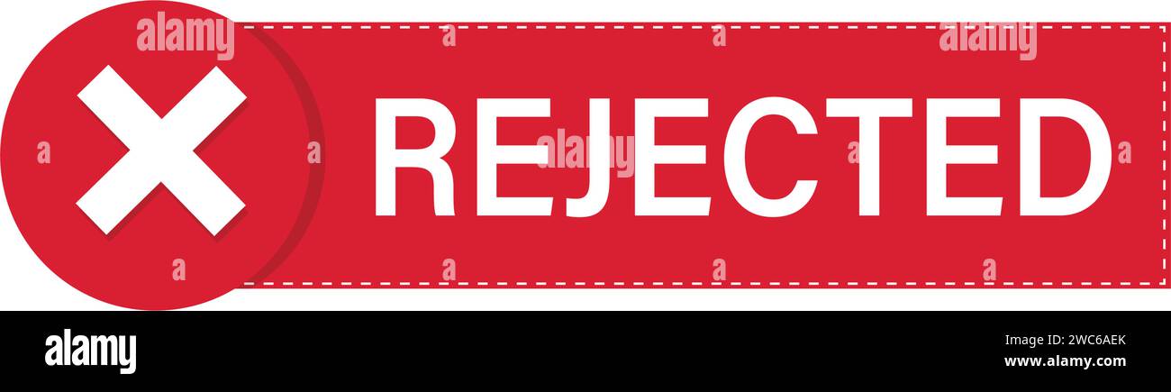Rejected Red Stamp Stock Vector
