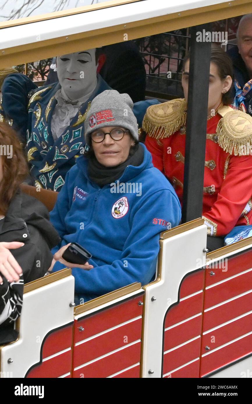 MONACO,  - JANUARY 13 Princess Stephanie of Monaco attend The Circus Parade on January 13, 2024 in Monaco, Monaco. Stock Photo