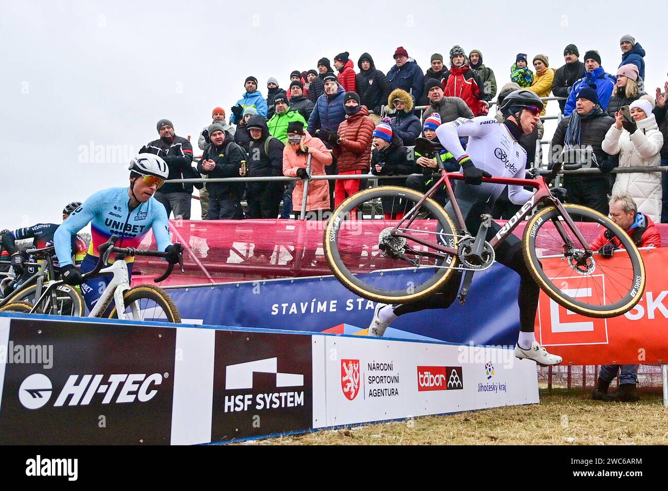 Tabor, Czech Republic. 14th Jan, 2025. Czech Republic Cyclocross