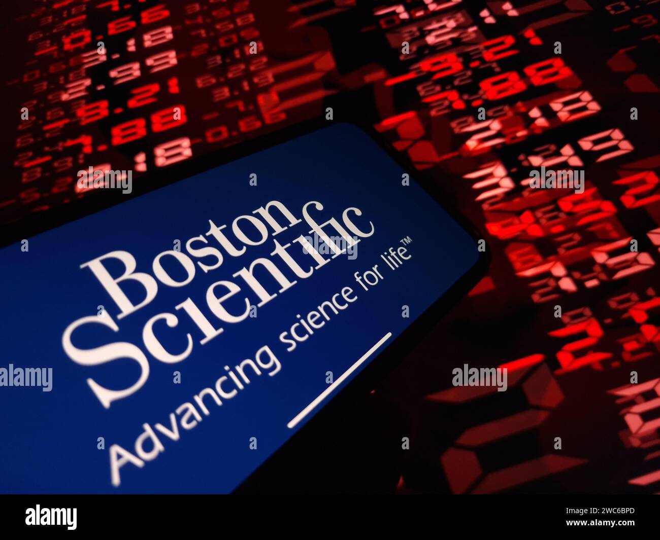 Konskie, Poland January 13, 2024 Boston Scientific company logo