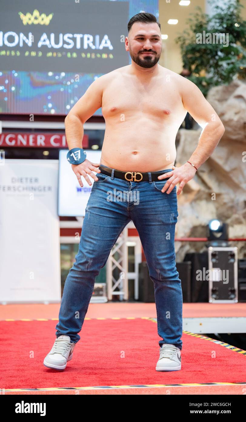 20240113 Wahl Miss und Mister Vienna WIEN, OESTERREICH 13. JAENNER Teilnehmer der Mister