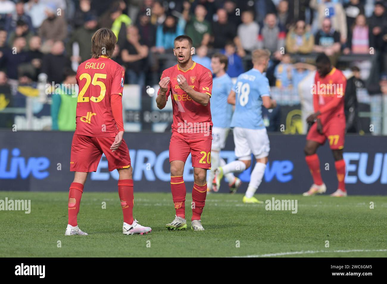 Stadio Olimpico, Rome, Italy. 14th Jan, 2024. Italian Serie A Football ...