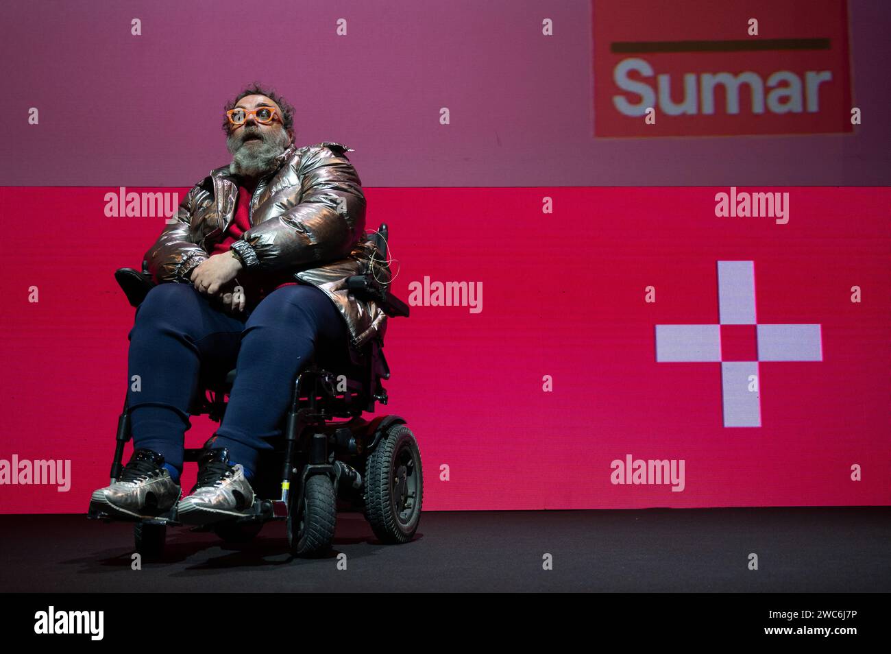 Sumar Jan Madrid, Spain. 14th Jan, 2024. Writer and actor Bob Pop (Roberto ...