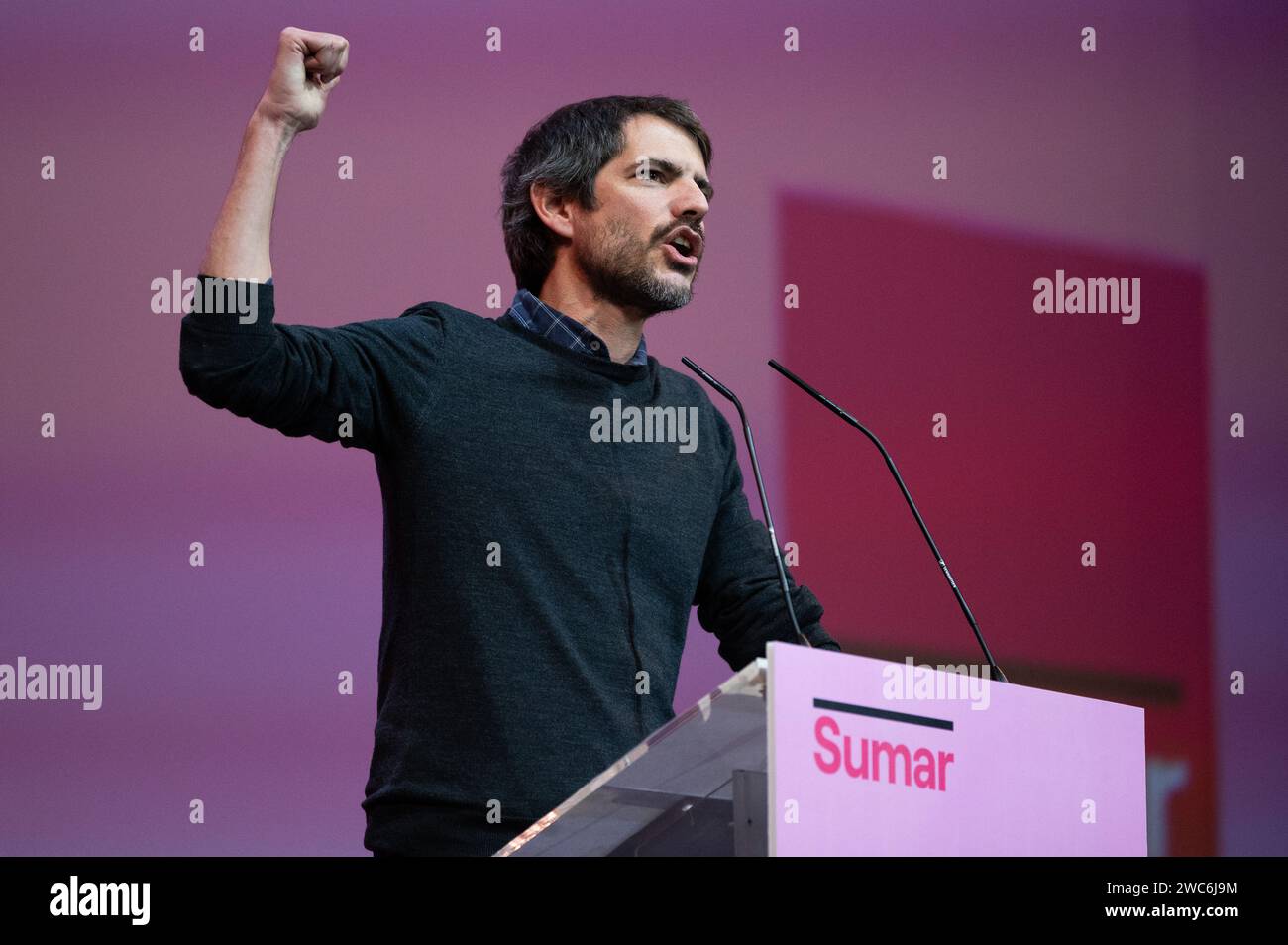 Sumar Jan Madrid, Spain. 14th Jan, 2024. The Minister of Culture, Ernest Urtasun ...
