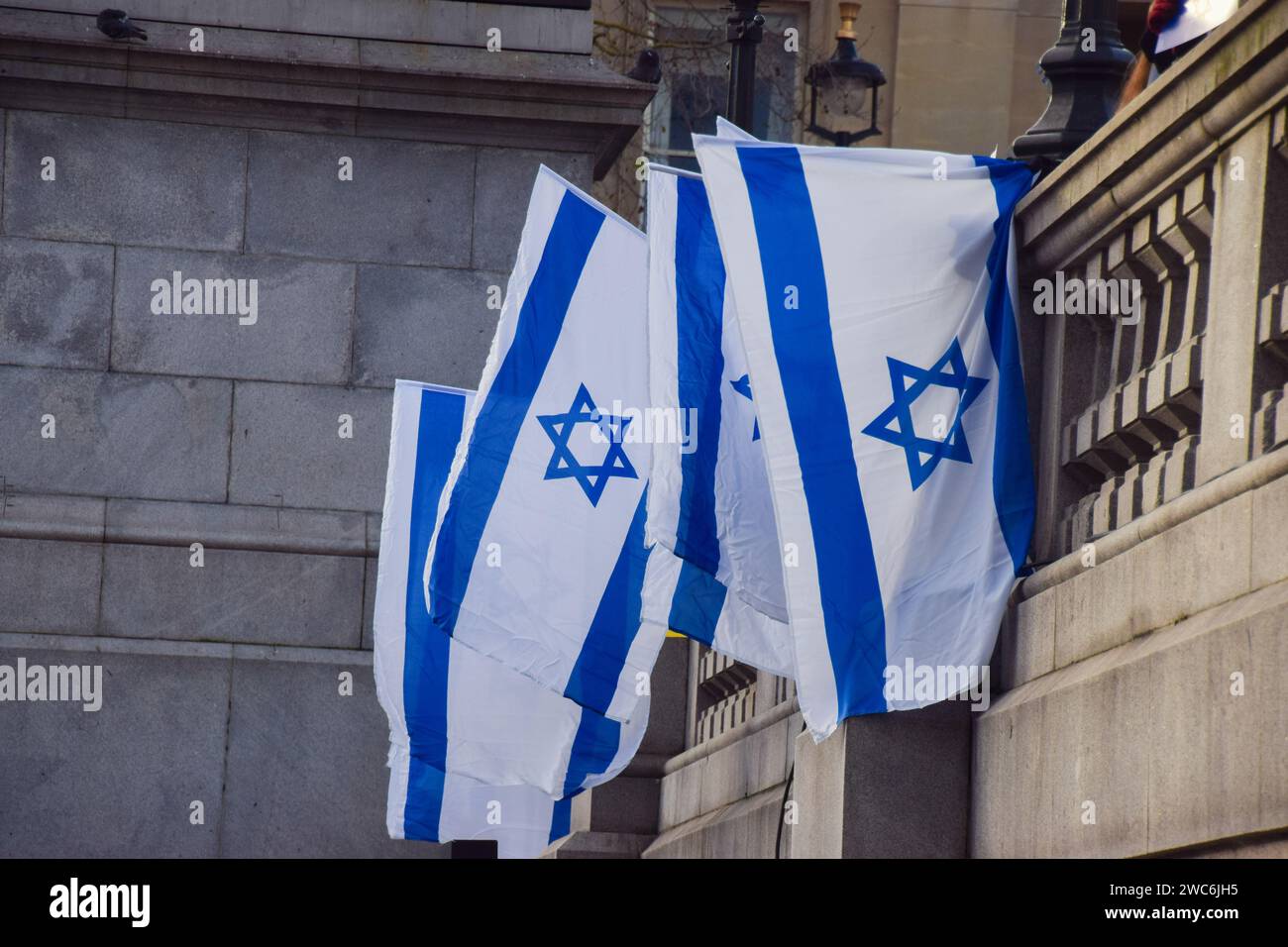 london-england-uk-14th-jan-2024-thousands-of-pro-israel-protesters