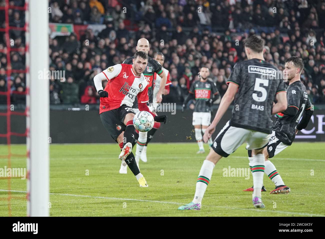 ROTTERDAM, 14012024 , Stadium Feijenoord / De Kuip , Dutch eredivisie Football Season 2023 /