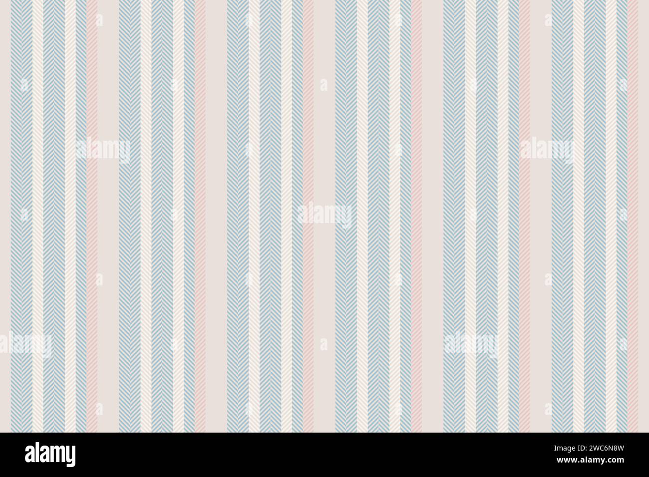 Postcard seamless vertical vector, december textile lines stripe. Professional pattern fabric background texture in white and light colors. Stock Vector