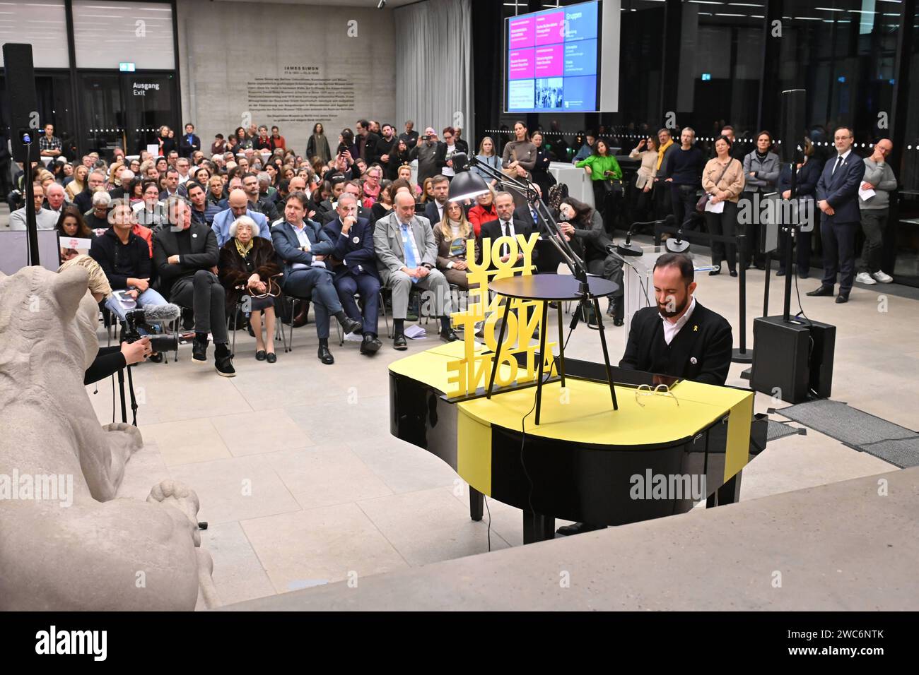 Der Starpianist Igor Levit spielte am Sonntag 14.01.2024 in der James