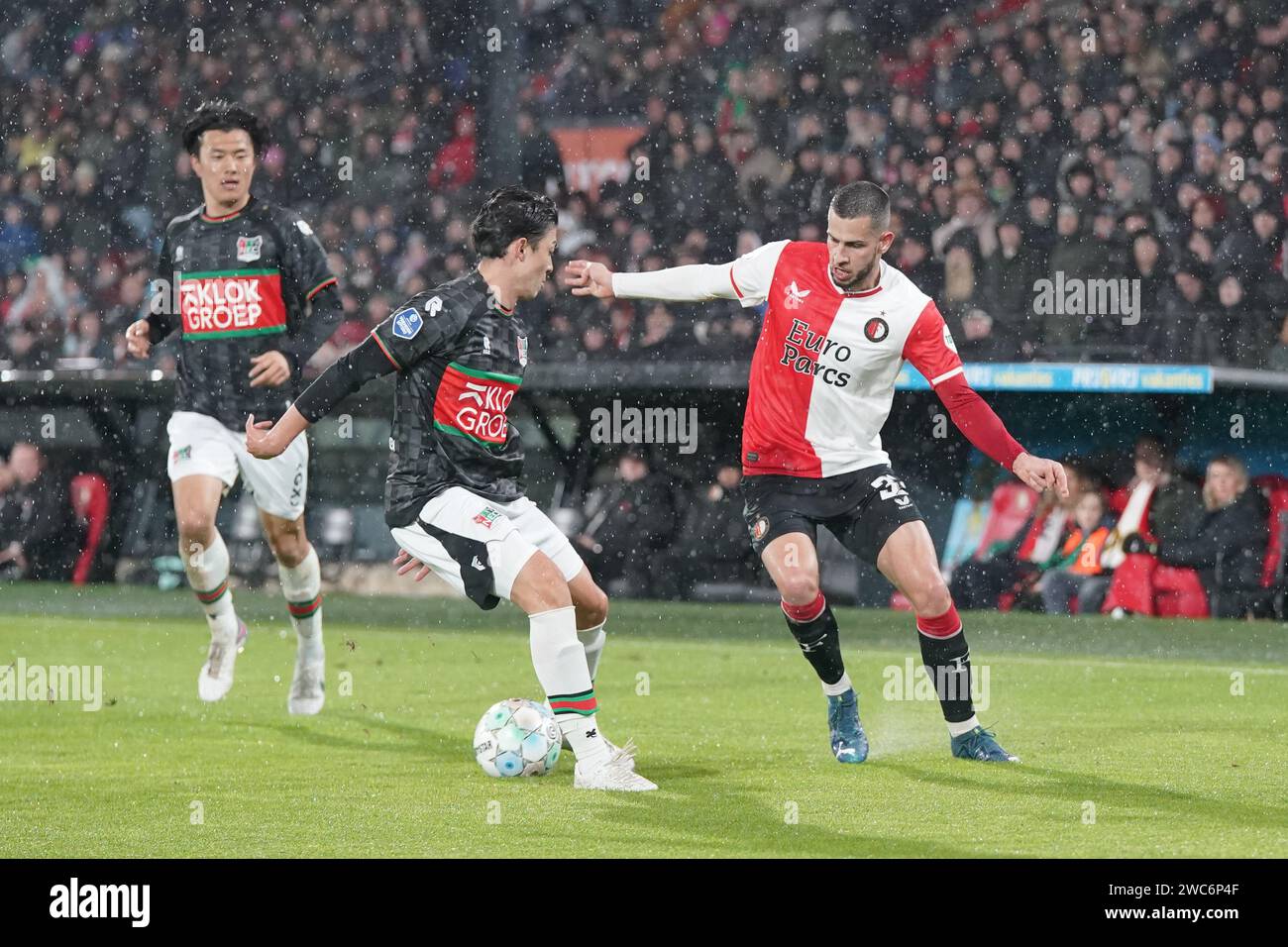 ROTTERDAM, 14012024 , Stadium Feijenoord / De Kuip , Dutch eredivisie Football Season 2023 /