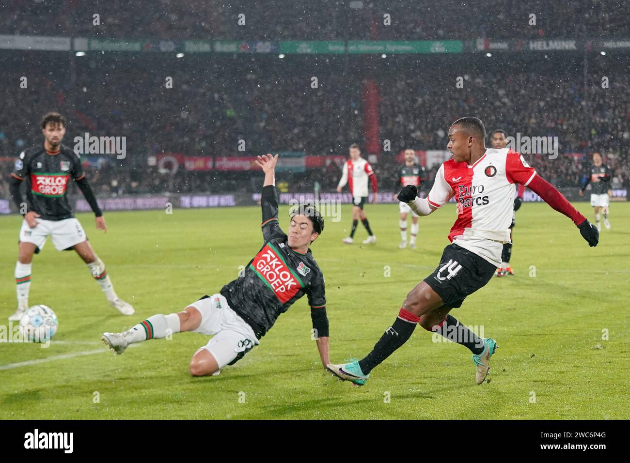 ROTTERDAM, 14012024 , Stadium Feijenoord / De Kuip , Dutch eredivisie Football Season 2023 /