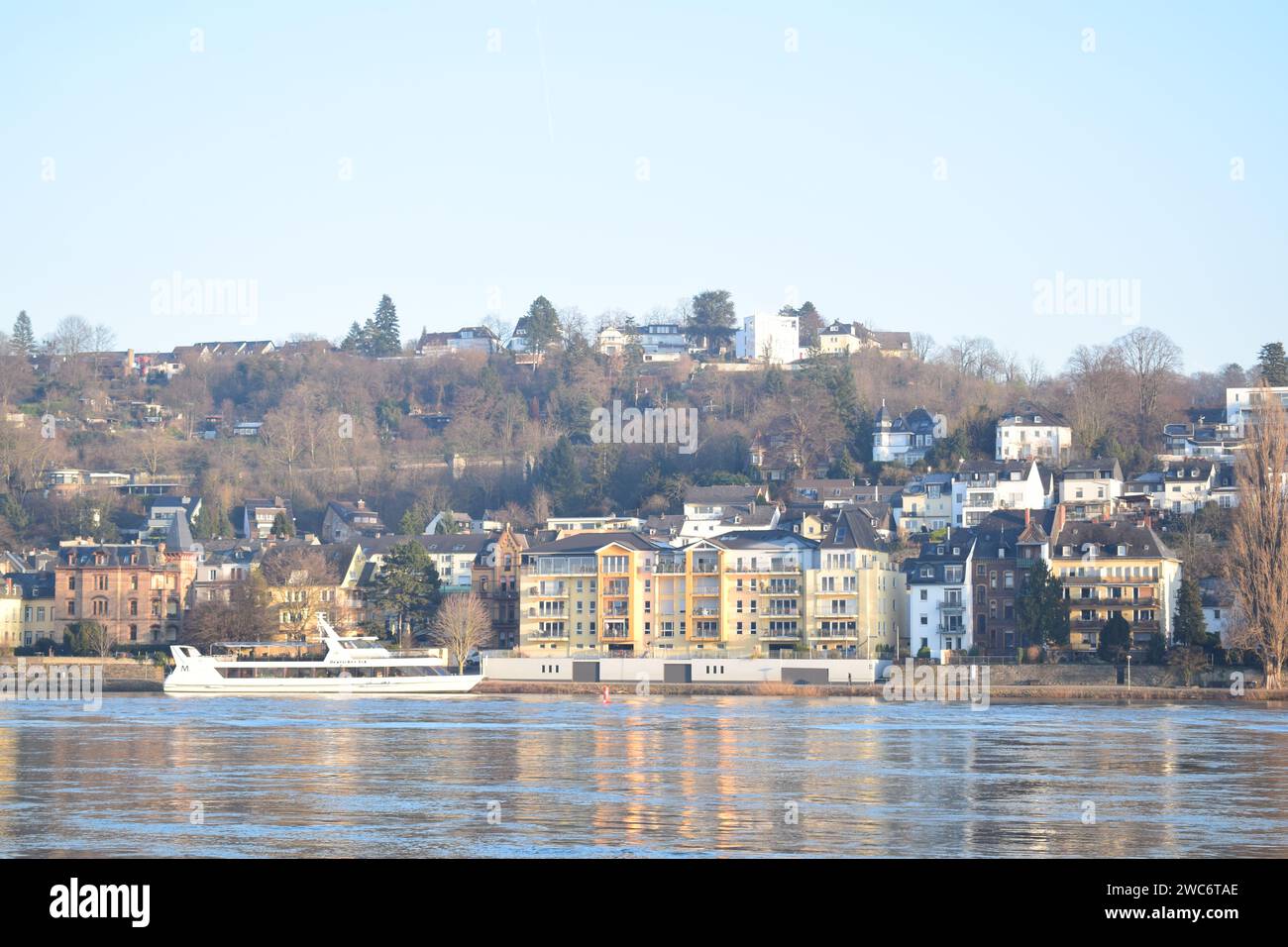 Koblenz - Pfaffendorf in winter Stock Photo