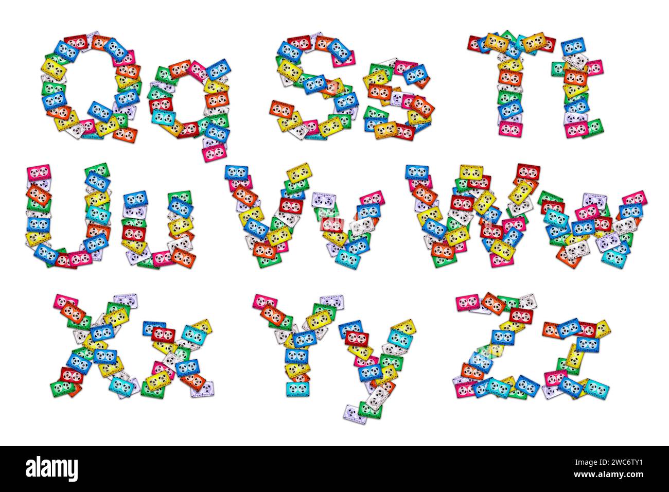 English Alphabet Upper And Lower Case Letters Q S T U V W X Y