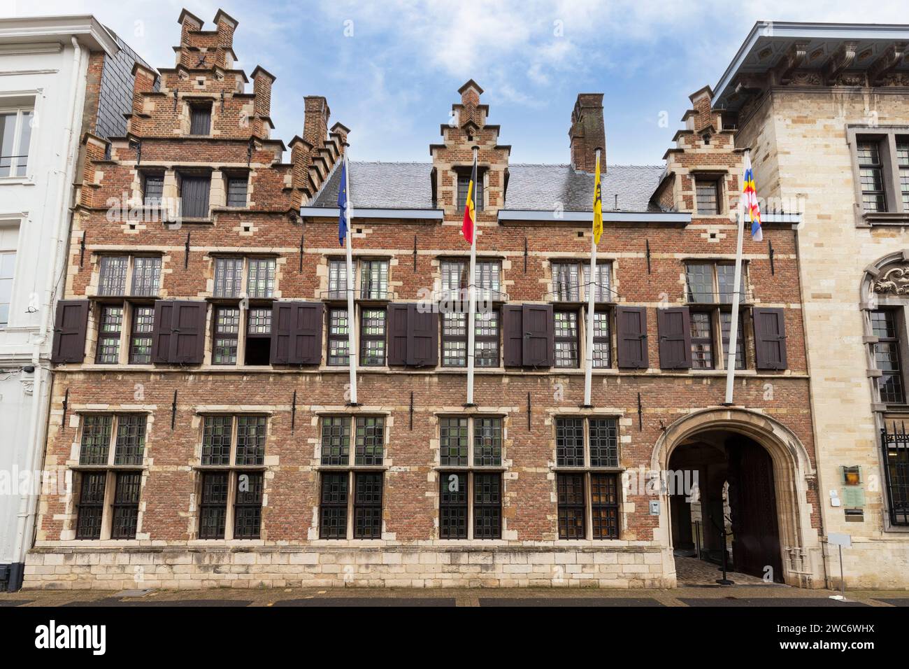 House of Peter Paul Rubens, the world famous Baroque painter from the 16th and 17th centuries, in the center of Antwerp. Stock Photo