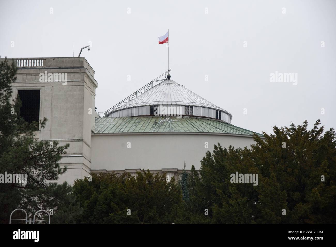 Ministries and State Owned Companies. The Polish parliament Sejm is pictured in Warsaw, Poland on January 14, 2024. Warsaw Poland Copyright: xAleksanderxKalkax Stock Photo