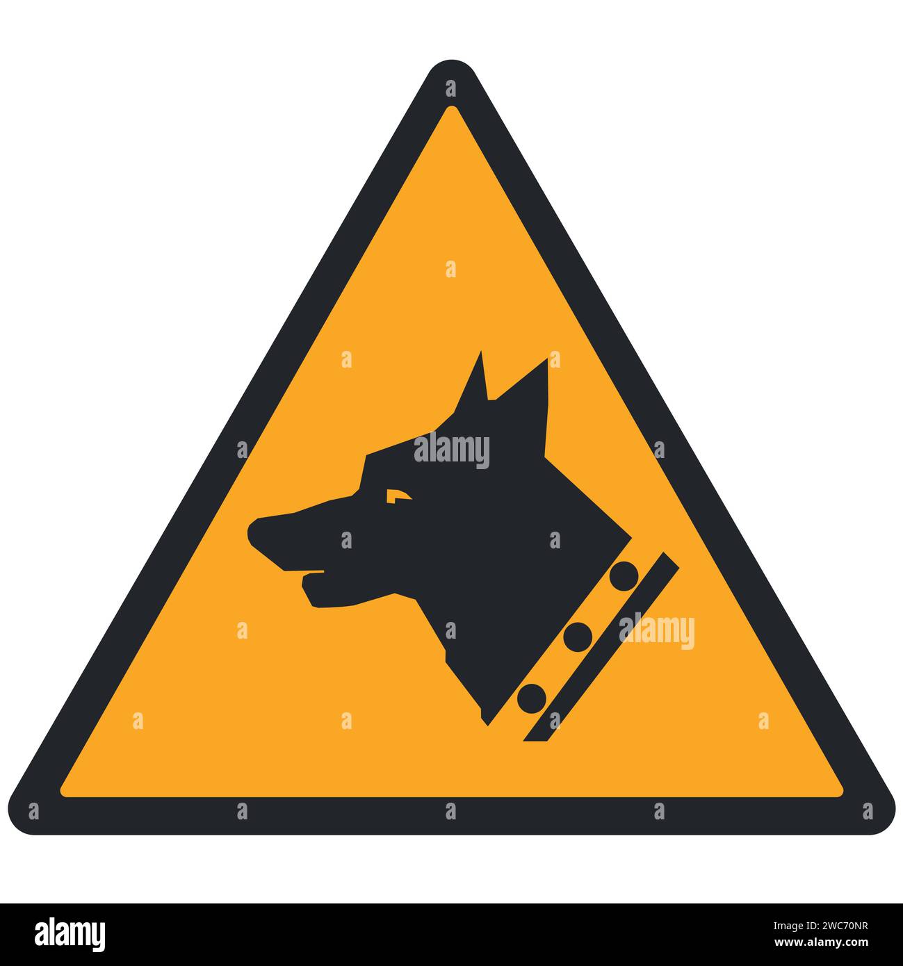 WARNING PICTOGRAM, GUARDIAN ISO 7010 - W013 Stock Vector