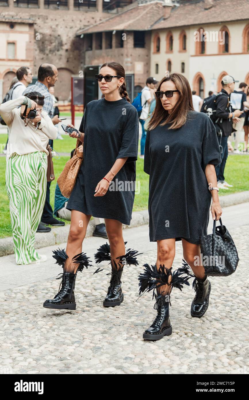 Guests Outside Alberta Ferretti Show During Milan Fashion Week ...