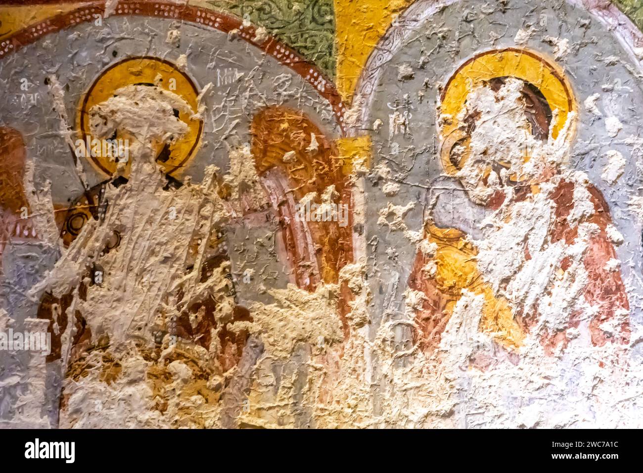 Defacing christina saints hi-res stock photography and images - Alamy