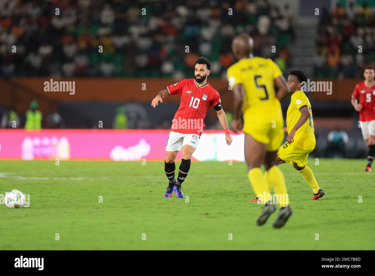 Abidjan, Nigeria. 14 Jan 2024. Egypt vs Mozambique. African Cup of