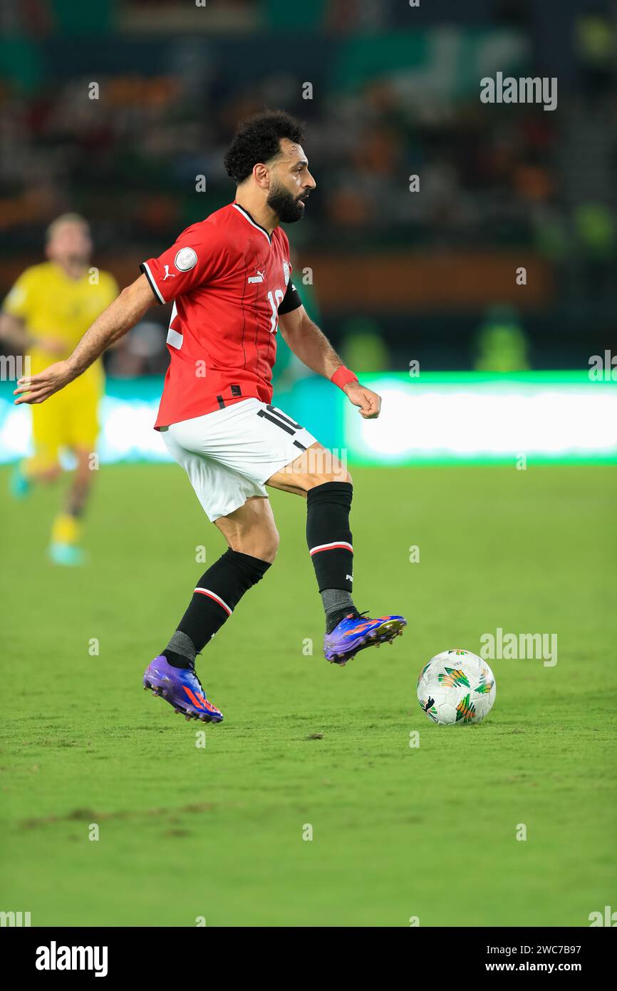 Abidjan, Nigeria. 14 Jan 2024. Egypt vs Mozambique. African Cup of