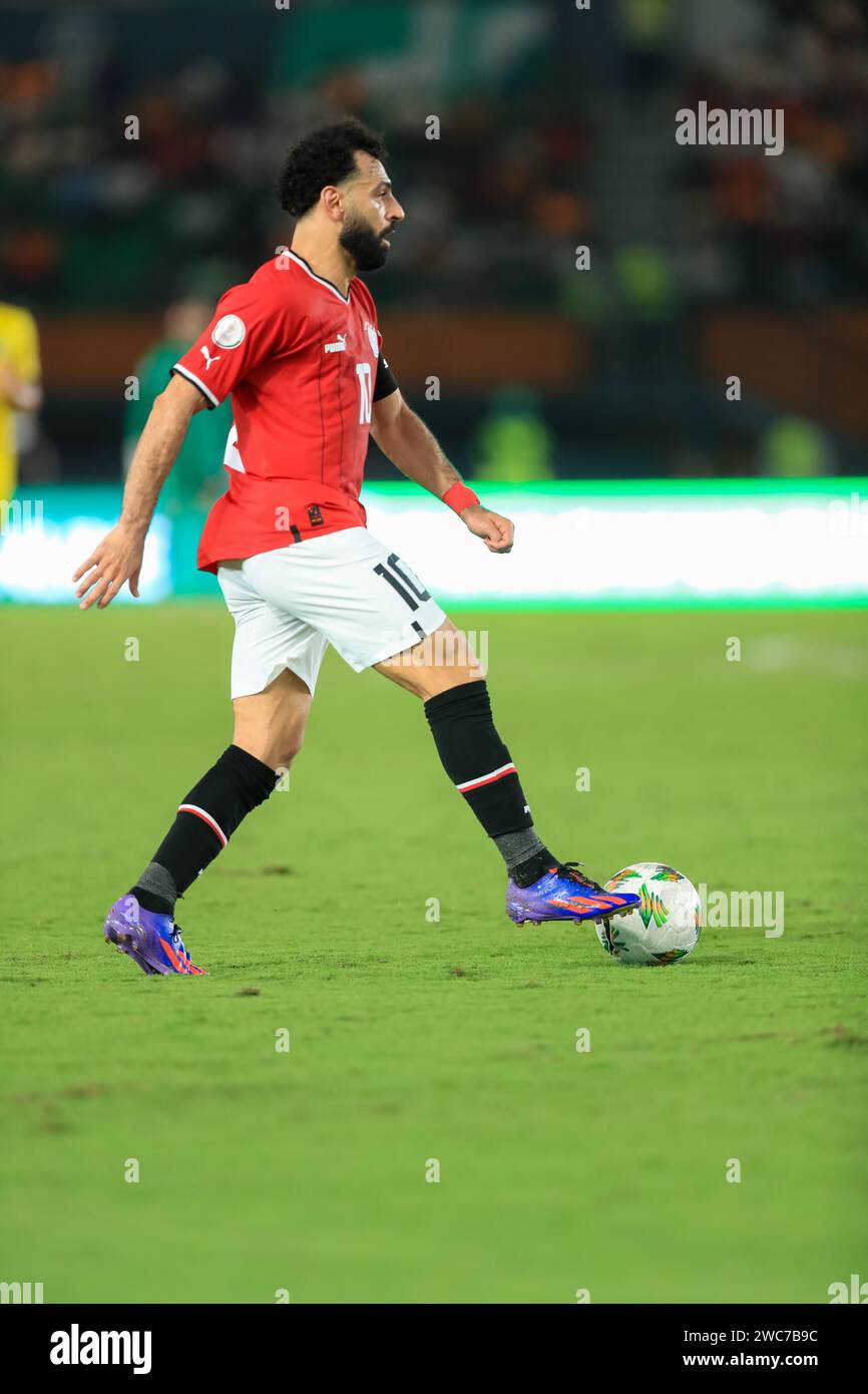 Abidjan, Nigeria. 14 Jan 2024. Egypt vs Mozambique. African Cup of