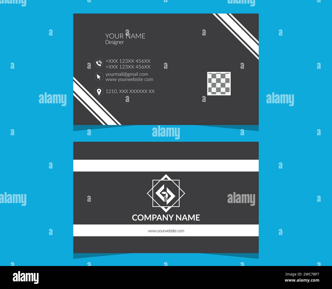 Corporate Business card Design Stock Vector