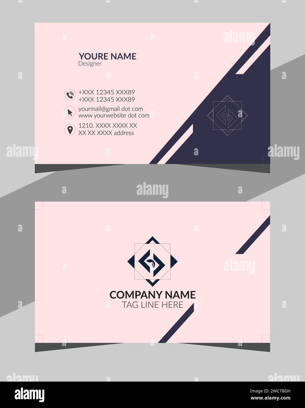 Business card information Stock Vector Images - Alamy