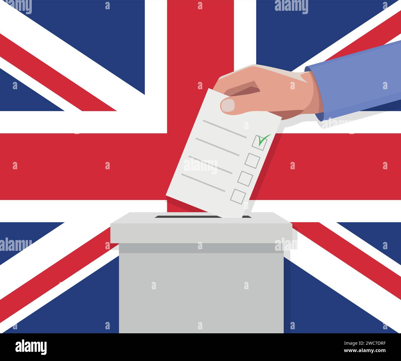 Ballot box uk concept Stock Vector Images - Alamy