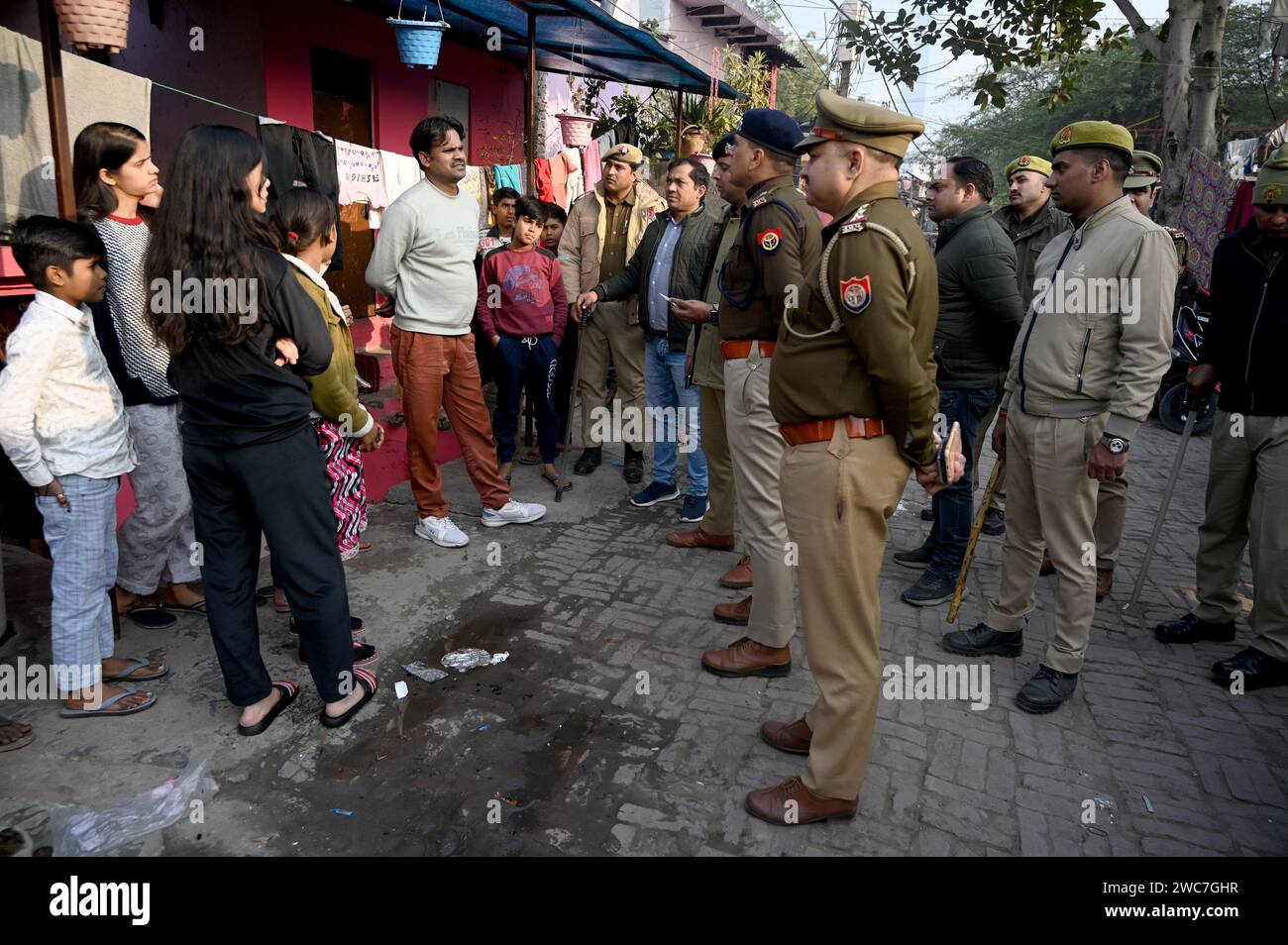 Noida India 14th Jan 2024 NOIDA INDIA JANUARY 14 Noida Police noida-india-14th-jan-2024-noida-india-january-14-noida-police