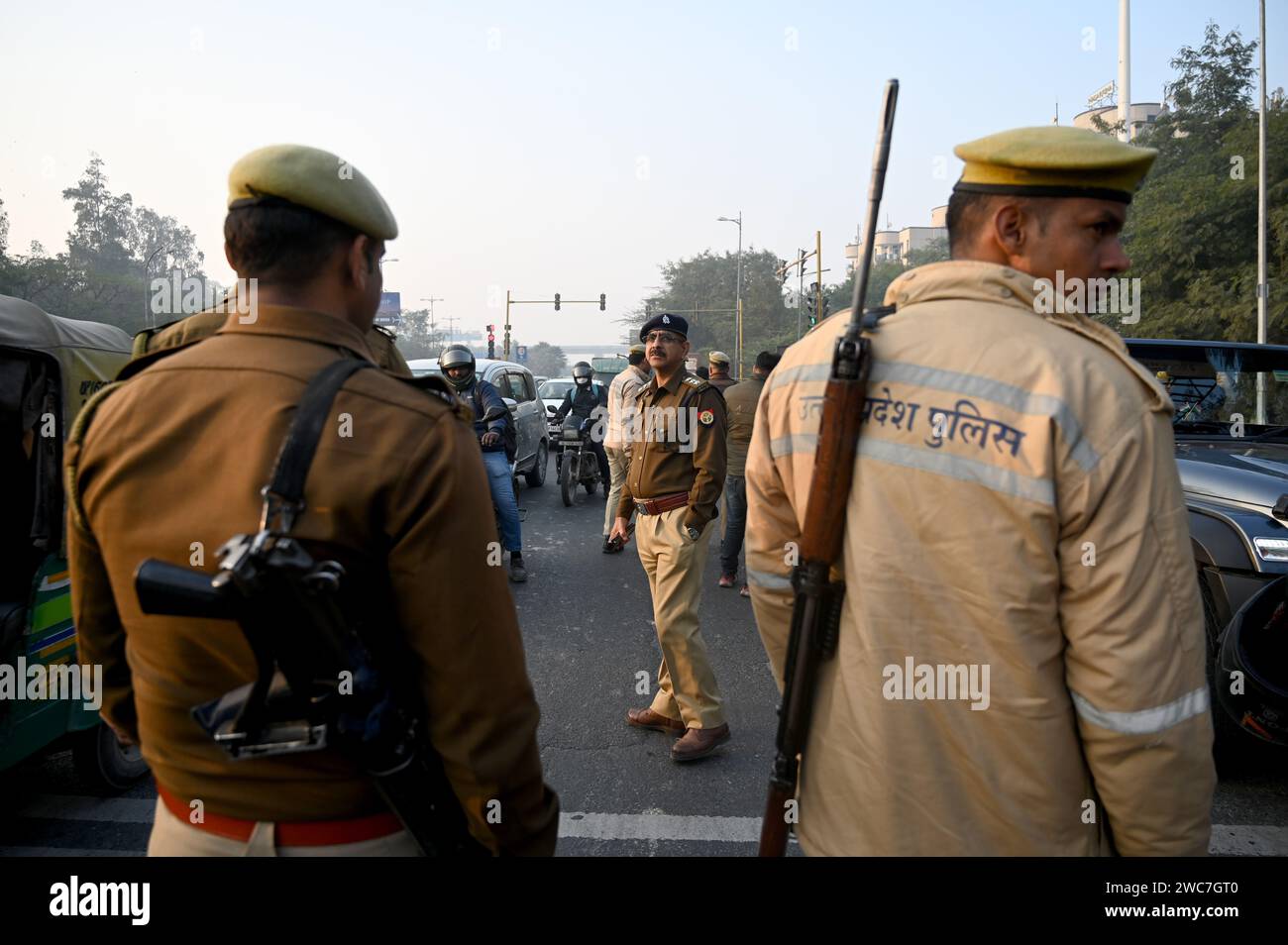 Noida India 14th Jan 2024 NOIDA INDIA JANUARY 14 Noida Police noida-india-14th-jan-2024-noida-india-january-14-noida-police