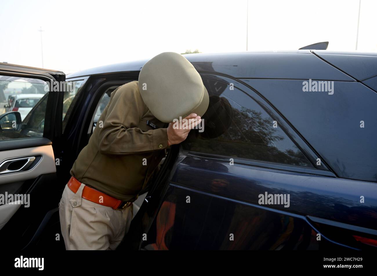 noida-india-14th-jan-2024-noida-india-january-14-noida-police