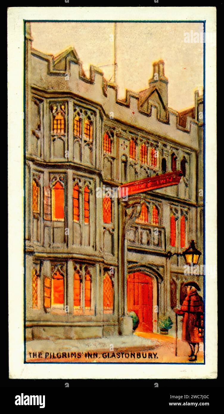 The George or Pilgrims Inn, Glastonbury - Vintage Cigarette Card ...