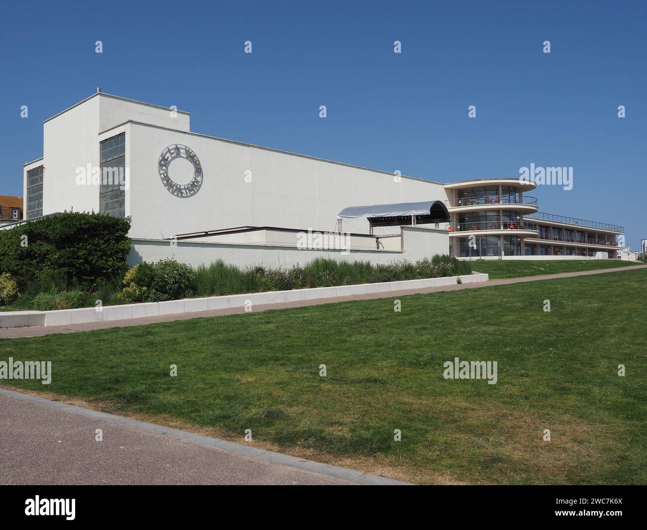 BEXHILL ON SEA, UK - JUNE 05, 2023: De La Warr Pavilion Stock Photo