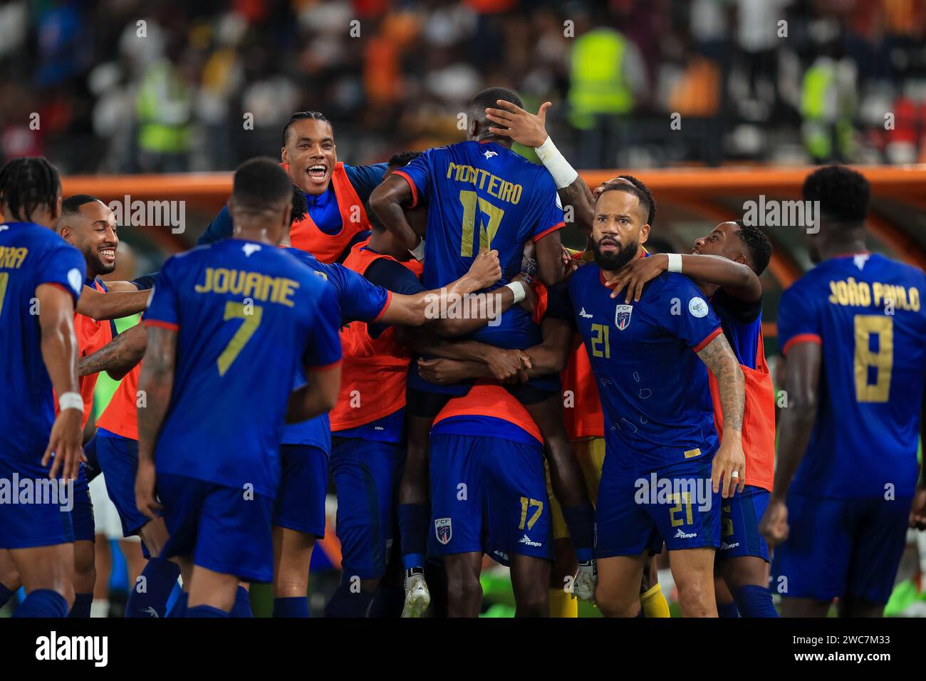 Abidjan, Nigeria. 14 Jan 2024. Ghana vs Cape Verde. African Cup of