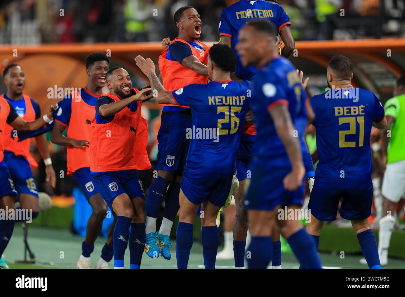 Abidjan, Nigeria. 14 Jan 2024. Ghana vs Cape Verde. African Cup of