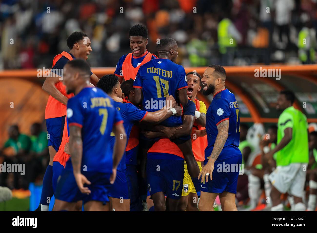 Abidjan, Nigeria. 14 Jan 2024. Ghana vs Cape Verde. African Cup of