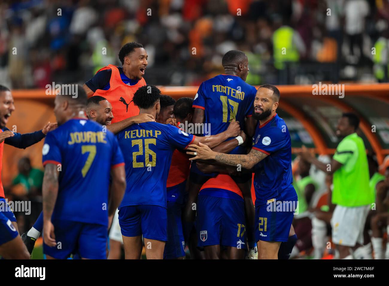 Abidjan, Nigeria. 14 Jan 2024. Ghana vs Cape Verde. African Cup of