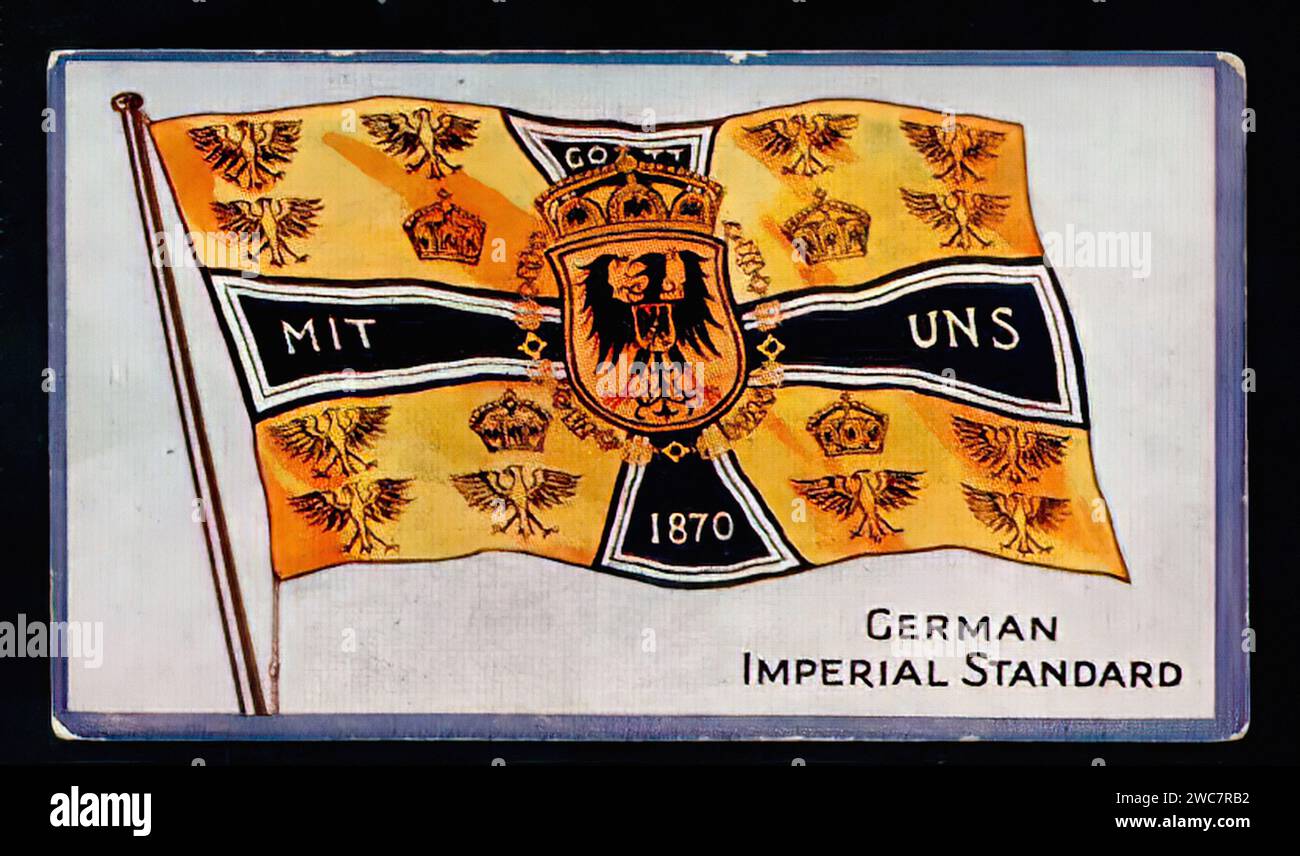 German Imperial Standard - Vintage Cigarette Card Illustration Stock Photo
