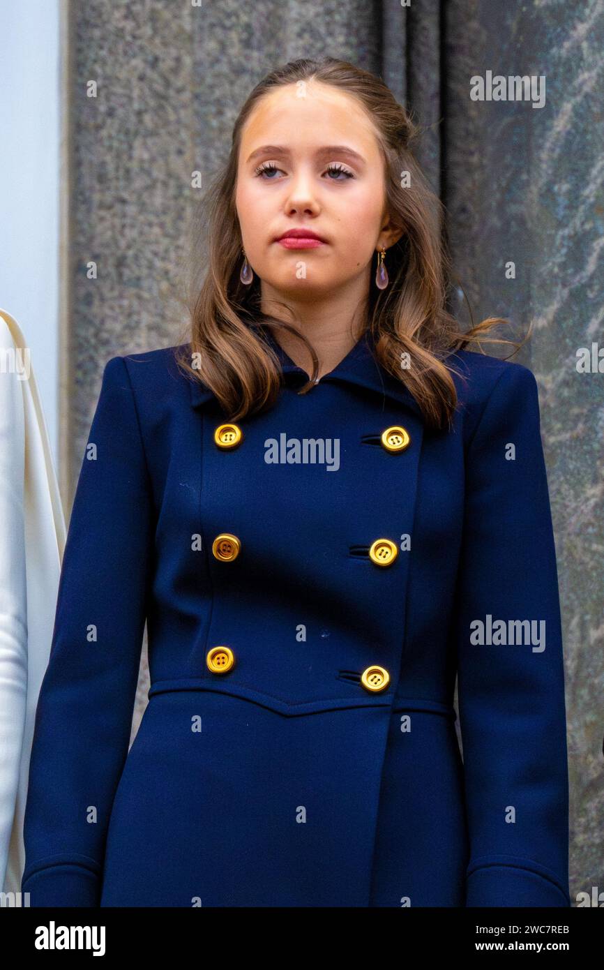 Copenhagen, Denmark. 14th Jan, 2024. Princess Josephine at the balcony